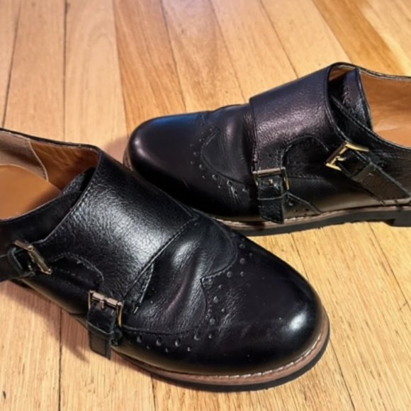 Tommy Hilfiger Women’s Black Leather Dilanee Buckled Oxford Size 9 - Picture 5 of 10